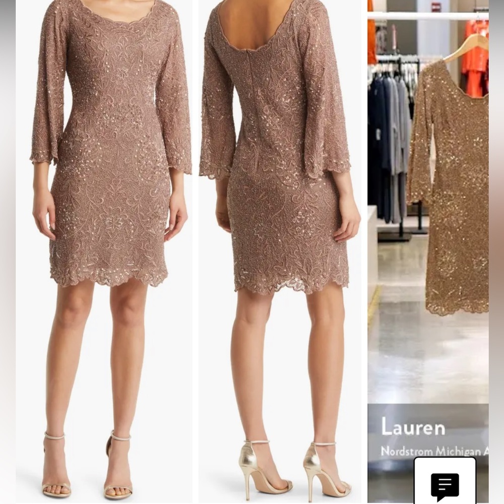 Pisarro Nights | Embellished Mesh Cocktail Dress